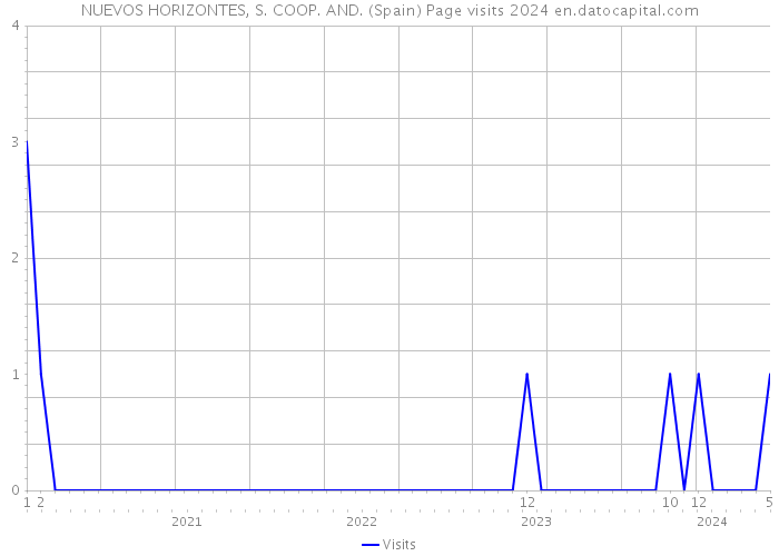 NUEVOS HORIZONTES, S. COOP. AND. (Spain) Page visits 2024 