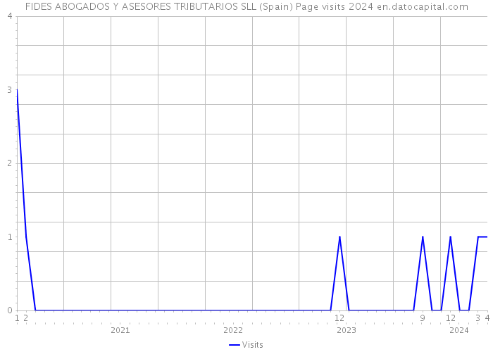 FIDES ABOGADOS Y ASESORES TRIBUTARIOS SLL (Spain) Page visits 2024 