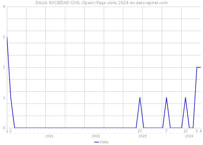 DALIA SOCIEDAD CIVIL (Spain) Page visits 2024 