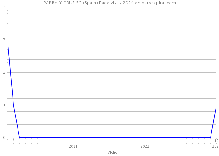 PARRA Y CRUZ SC (Spain) Page visits 2024 