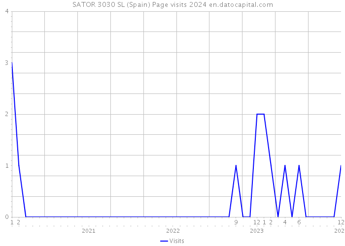 SATOR 3030 SL (Spain) Page visits 2024 
