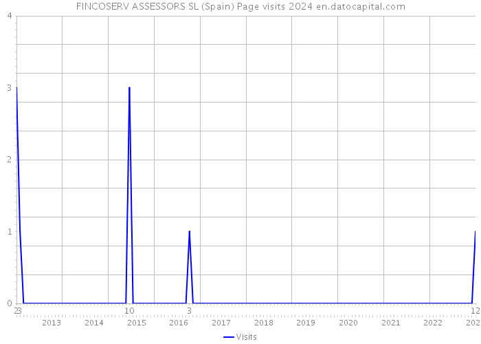 FINCOSERV ASSESSORS SL (Spain) Page visits 2024 