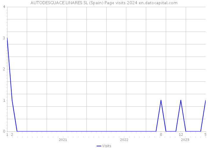 AUTODESGUACE LINARES SL (Spain) Page visits 2024 