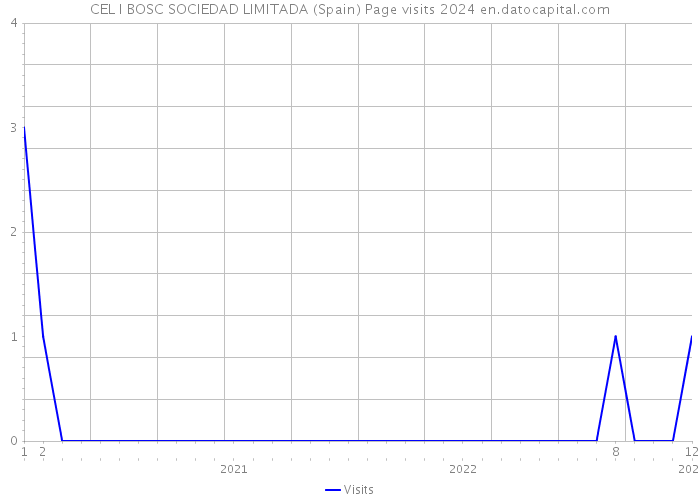 CEL I BOSC SOCIEDAD LIMITADA (Spain) Page visits 2024 