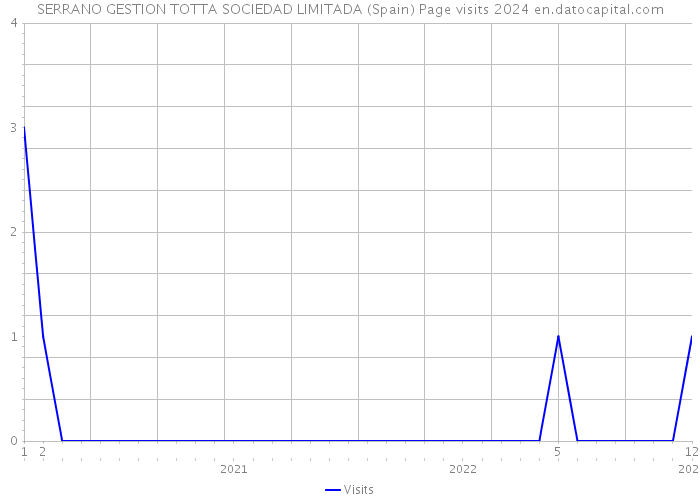 SERRANO GESTION TOTTA SOCIEDAD LIMITADA (Spain) Page visits 2024 