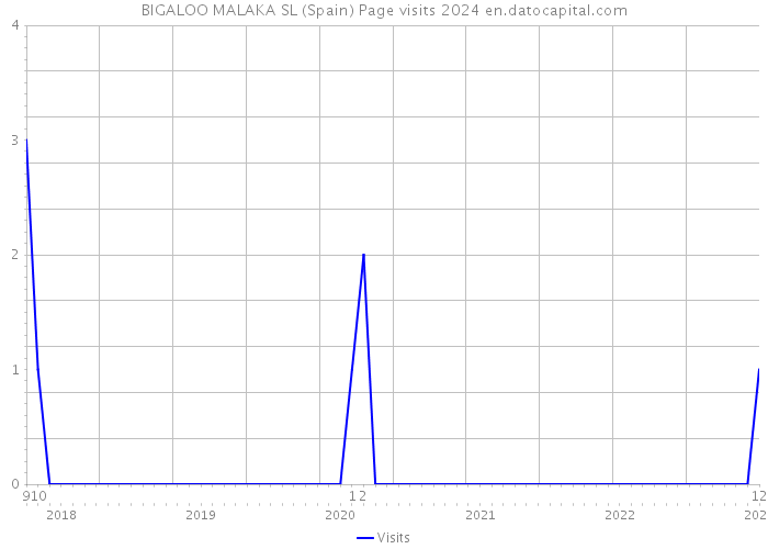 BIGALOO MALAKA SL (Spain) Page visits 2024 