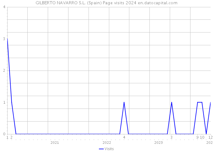 GILBERTO NAVARRO S.L. (Spain) Page visits 2024 