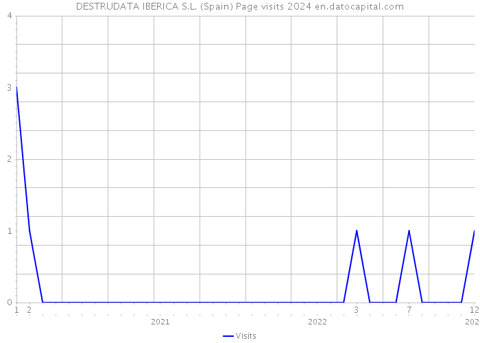 DESTRUDATA IBERICA S.L. (Spain) Page visits 2024 