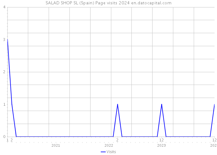 SALAD SHOP SL (Spain) Page visits 2024 