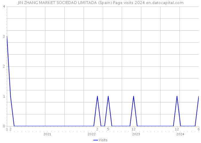 JIN ZHANG MARKET SOCIEDAD LIMITADA (Spain) Page visits 2024 