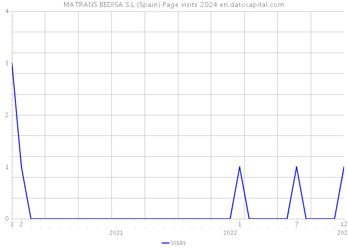 MATRANS BEDISA S.L (Spain) Page visits 2024 