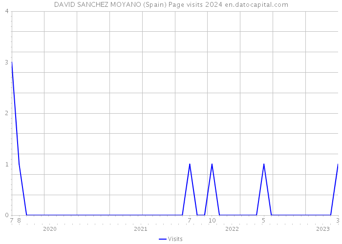 DAVID SANCHEZ MOYANO (Spain) Page visits 2024 
