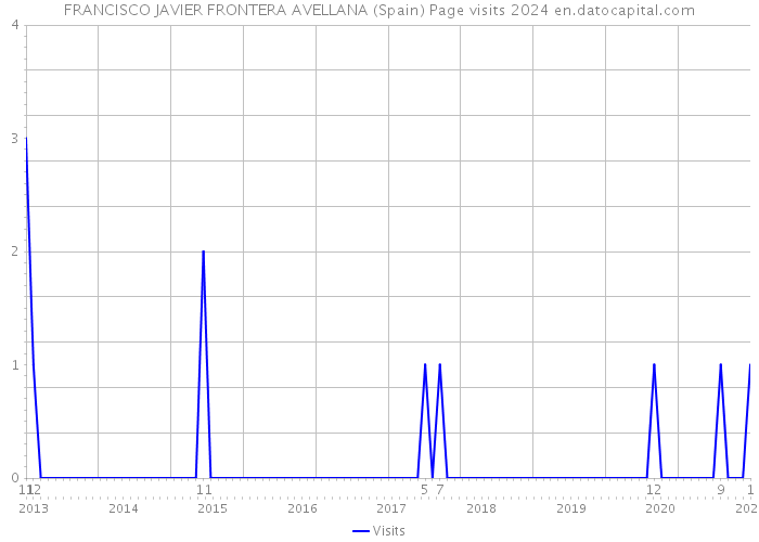 FRANCISCO JAVIER FRONTERA AVELLANA (Spain) Page visits 2024 