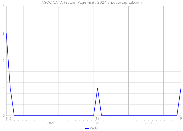ASOC GAYA (Spain) Page visits 2024 