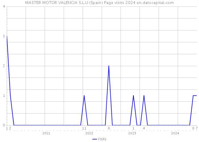 MASTER MOTOR VALENCIA S.L.U (Spain) Page visits 2024 