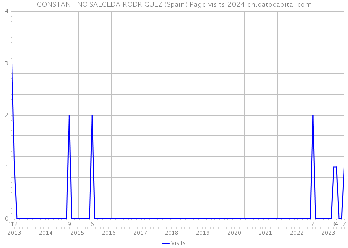 CONSTANTINO SALCEDA RODRIGUEZ (Spain) Page visits 2024 