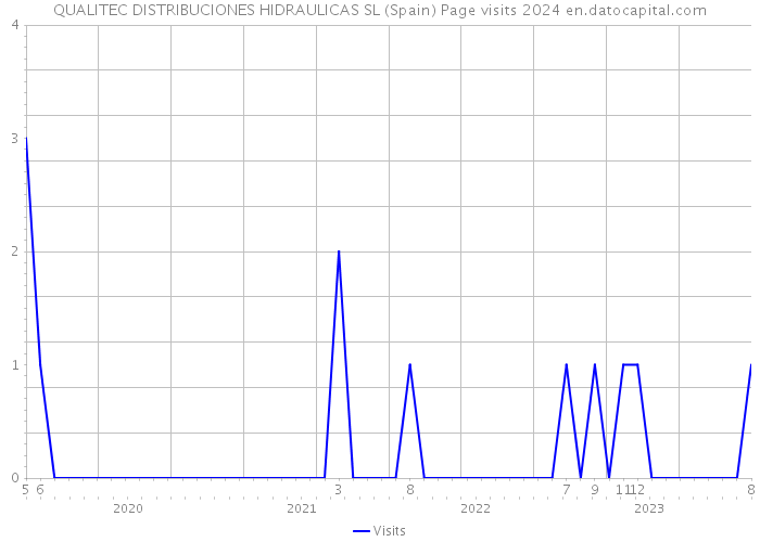 QUALITEC DISTRIBUCIONES HIDRAULICAS SL (Spain) Page visits 2024 