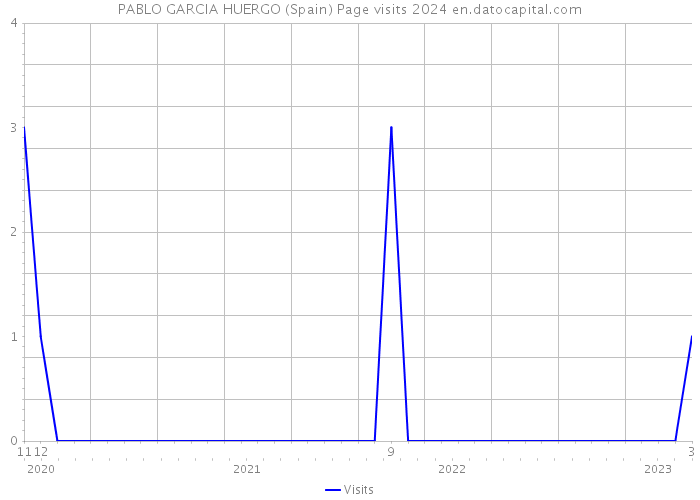 PABLO GARCIA HUERGO (Spain) Page visits 2024 