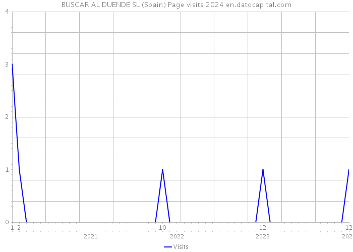 BUSCAR AL DUENDE SL (Spain) Page visits 2024 