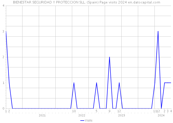 BIENESTAR SEGURIDAD Y PROTECCION SLL. (Spain) Page visits 2024 