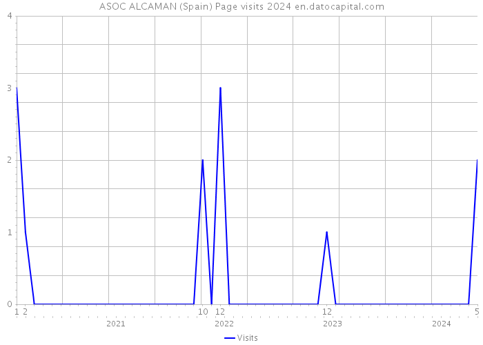 ASOC ALCAMAN (Spain) Page visits 2024 