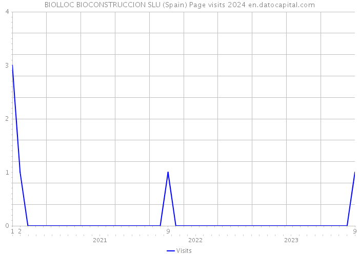 BIOLLOC BIOCONSTRUCCION SLU (Spain) Page visits 2024 