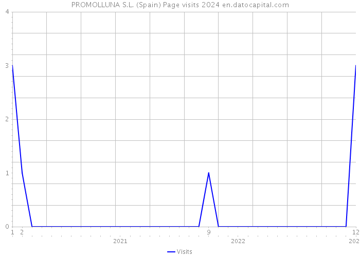 PROMOLLUNA S.L. (Spain) Page visits 2024 