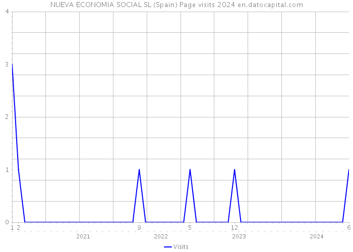 NUEVA ECONOMIA SOCIAL SL (Spain) Page visits 2024 