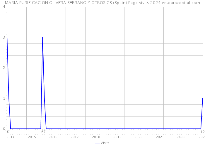 MARIA PURIFICACION OLIVERA SERRANO Y OTROS CB (Spain) Page visits 2024 