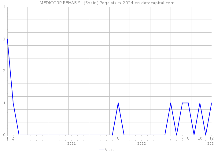 MEDICORP REHAB SL (Spain) Page visits 2024 