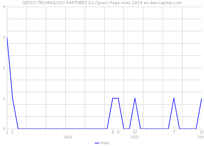 QESCO TECHNOLOGY PARTNERS S.L (Spain) Page visits 2024 