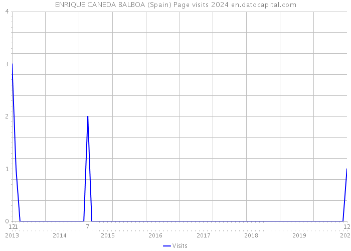 ENRIQUE CANEDA BALBOA (Spain) Page visits 2024 