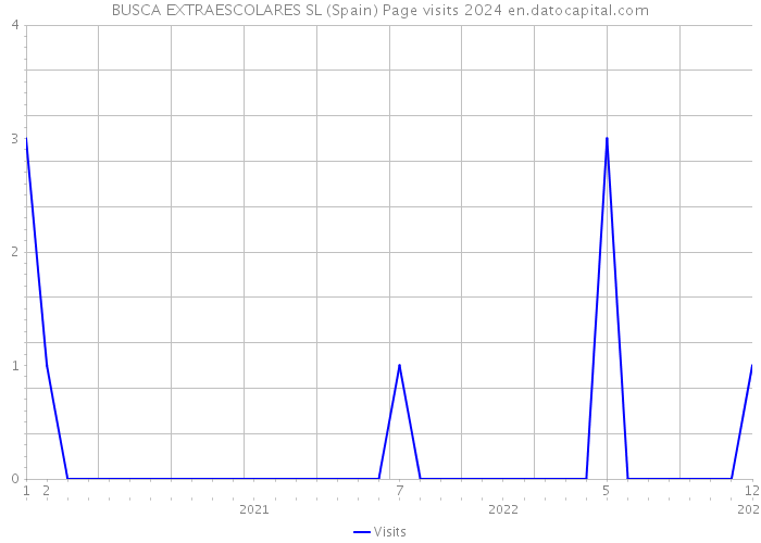 BUSCA EXTRAESCOLARES SL (Spain) Page visits 2024 