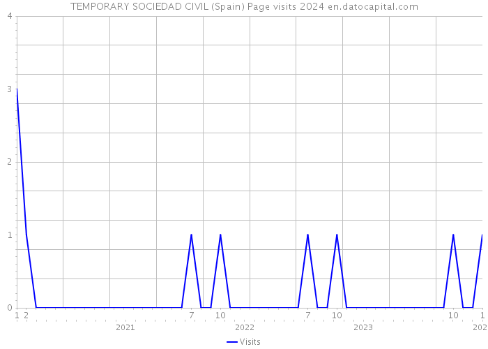 TEMPORARY SOCIEDAD CIVIL (Spain) Page visits 2024 