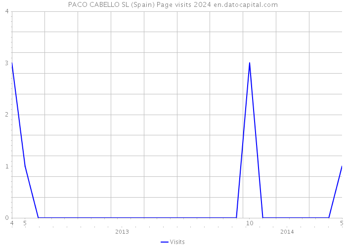 PACO CABELLO SL (Spain) Page visits 2024 