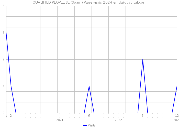QUALIFIED PEOPLE SL (Spain) Page visits 2024 