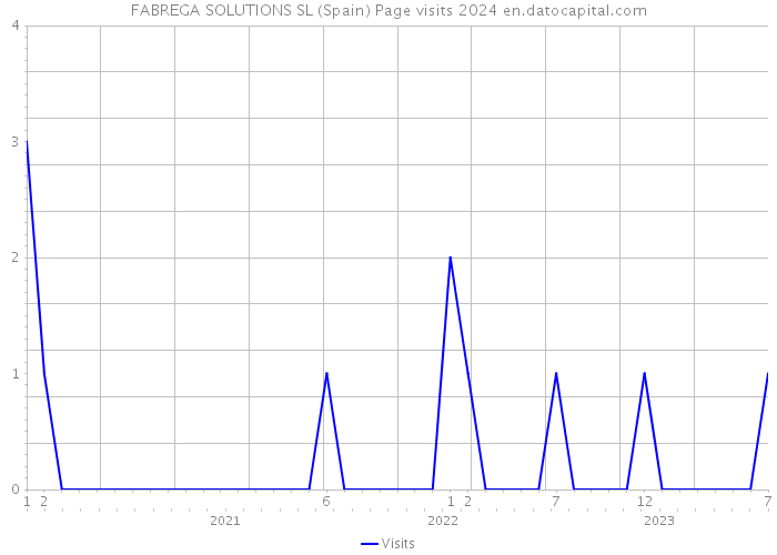 FABREGA SOLUTIONS SL (Spain) Page visits 2024 