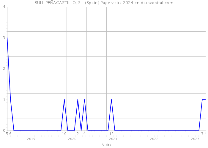 BULL PEÑACASTILLO, S.L (Spain) Page visits 2024 