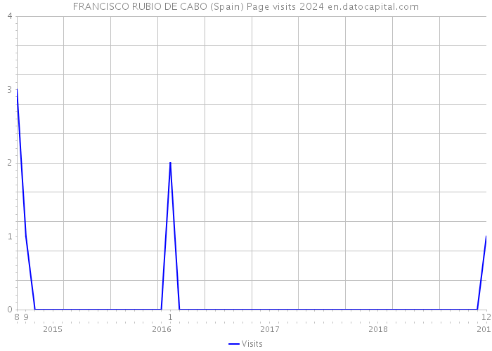FRANCISCO RUBIO DE CABO (Spain) Page visits 2024 