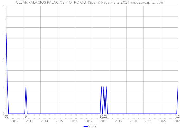 CESAR PALACIOS PALACIOS Y OTRO C.B. (Spain) Page visits 2024 