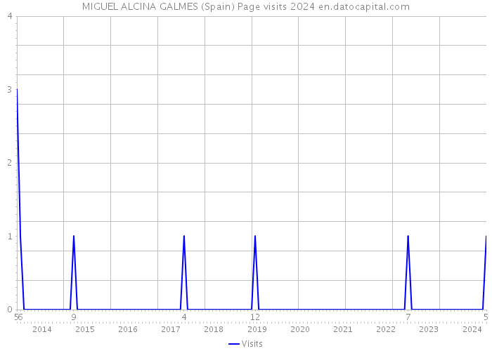 MIGUEL ALCINA GALMES (Spain) Page visits 2024 