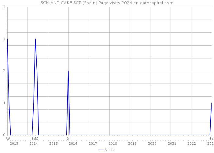 BCN AND CAKE SCP (Spain) Page visits 2024 