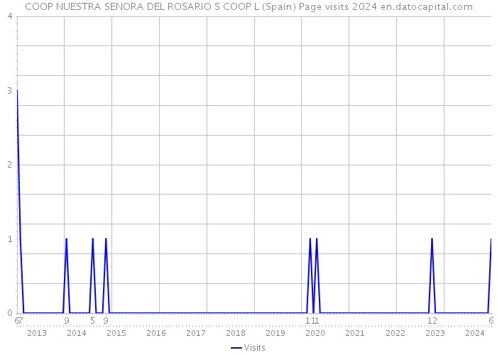 COOP NUESTRA SENORA DEL ROSARIO S COOP L (Spain) Page visits 2024 