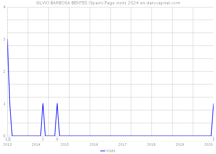 SILVIO BARBOSA BENTES (Spain) Page visits 2024 