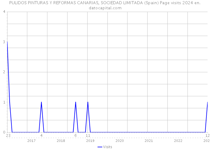 PULIDOS PINTURAS Y REFORMAS CANARIAS, SOCIEDAD LIMITADA (Spain) Page visits 2024 