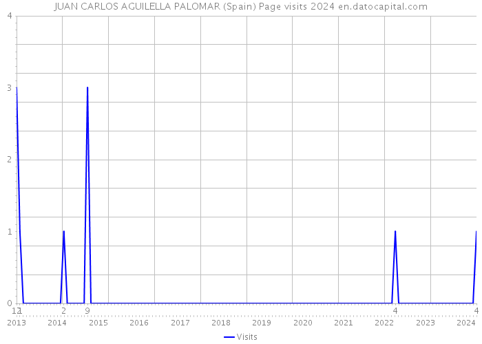 JUAN CARLOS AGUILELLA PALOMAR (Spain) Page visits 2024 