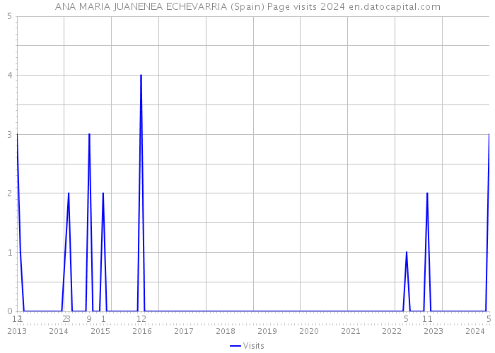 ANA MARIA JUANENEA ECHEVARRIA (Spain) Page visits 2024 
