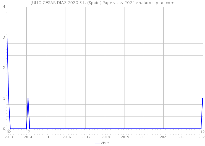 JULIO CESAR DIAZ 2020 S.L. (Spain) Page visits 2024 
