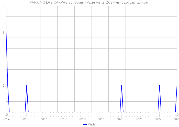 PARKING LAS CARPAS SL (Spain) Page visits 2024 