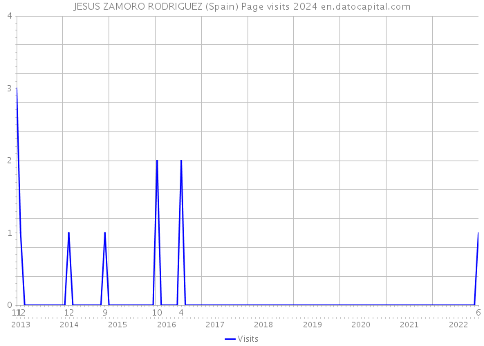 JESUS ZAMORO RODRIGUEZ (Spain) Page visits 2024 